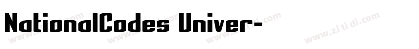 NationalCodes Univer字体转换